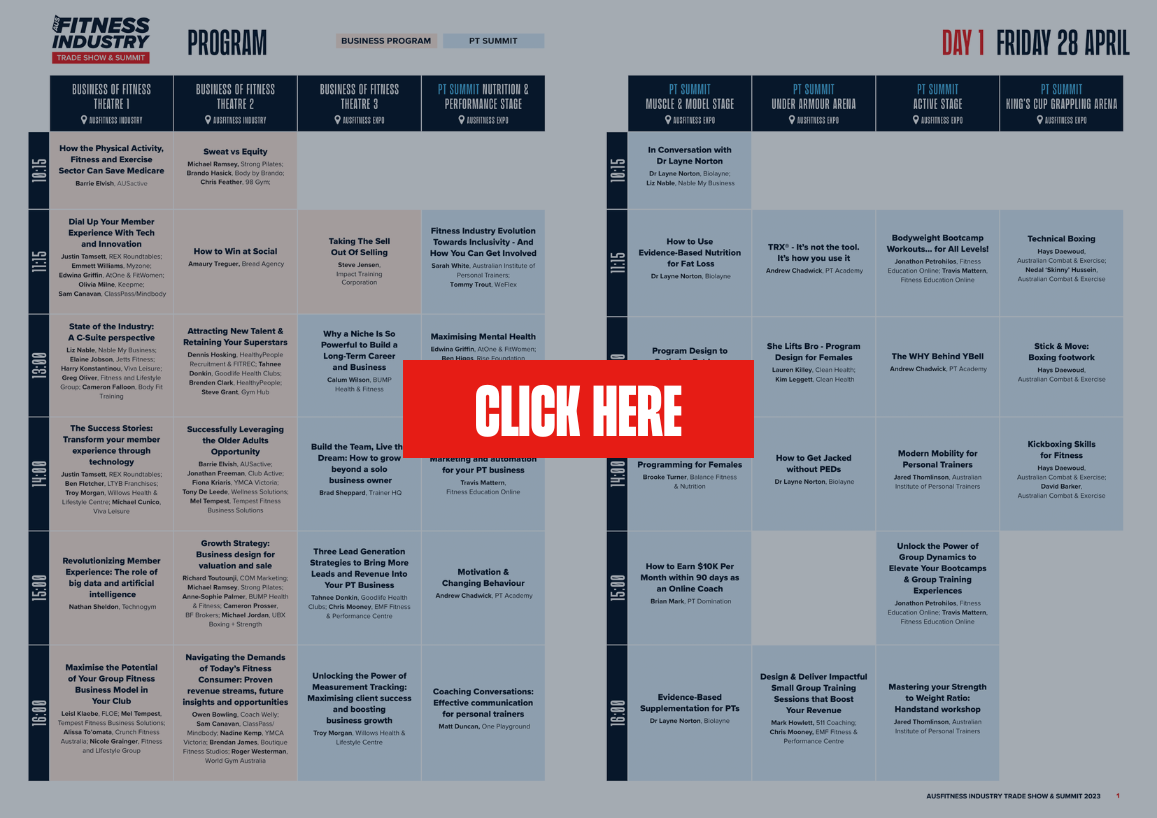 Agenda at a Glance