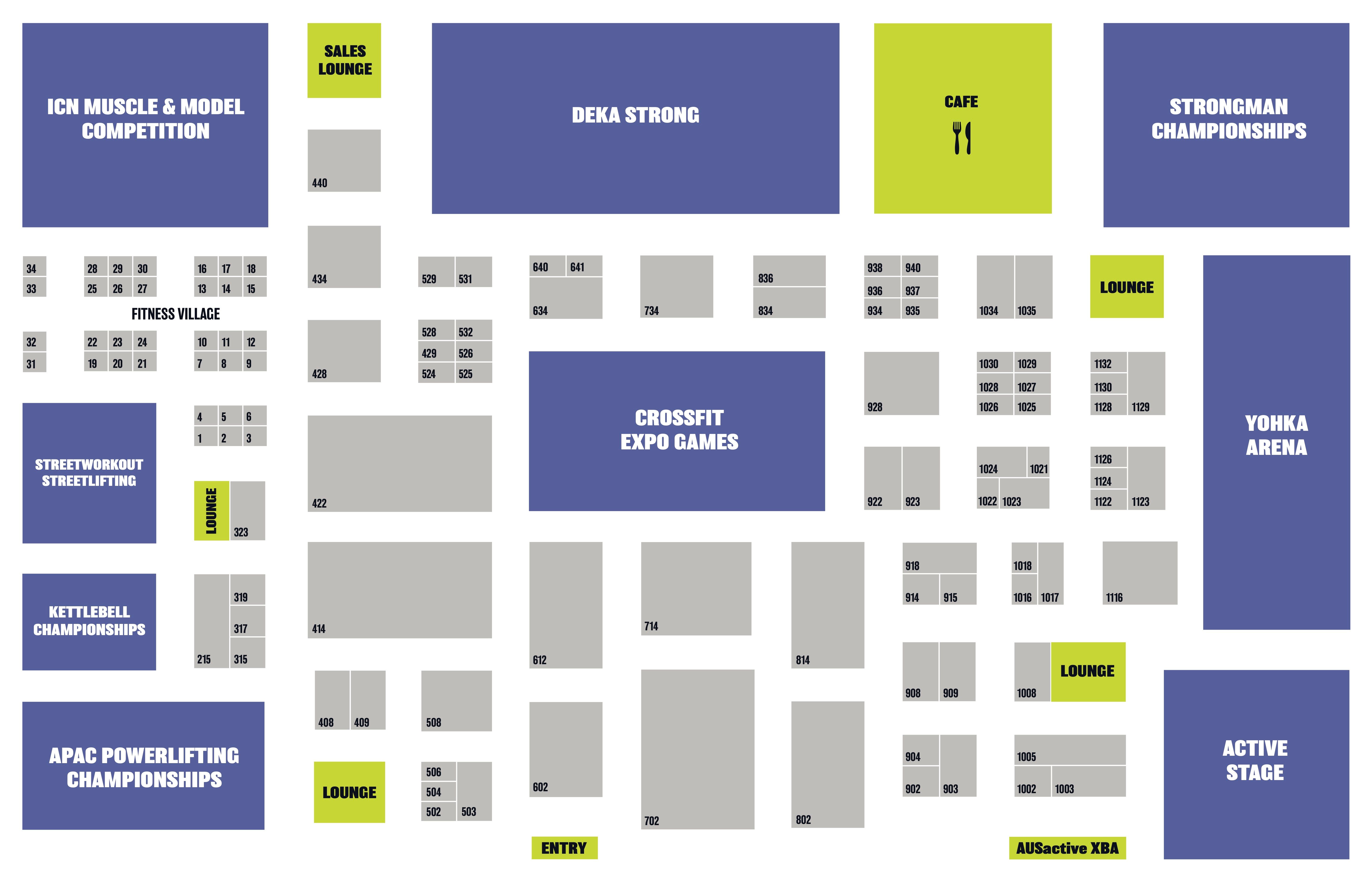 AusFitness Expo Floorplan