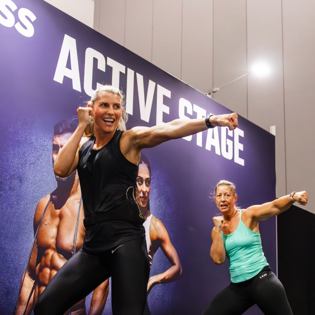 women's active stage at the aus fitness expo