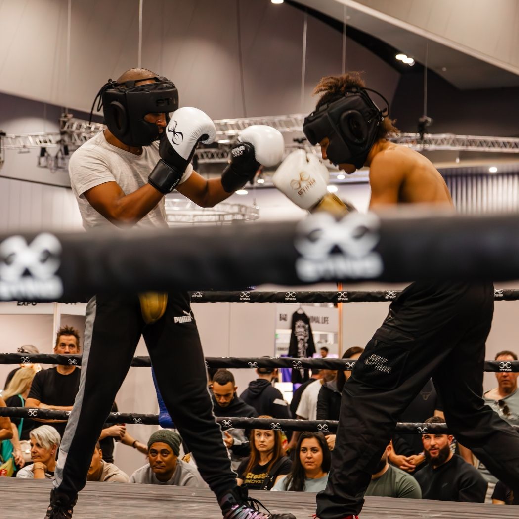 boxing at the aus fitness expo