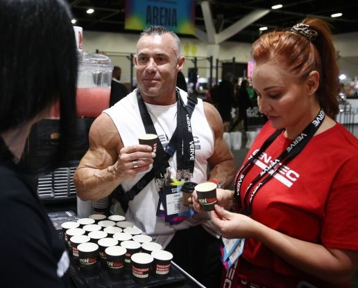 TASTE TEST AND SAMPLE at the ausfitness expo melbourne