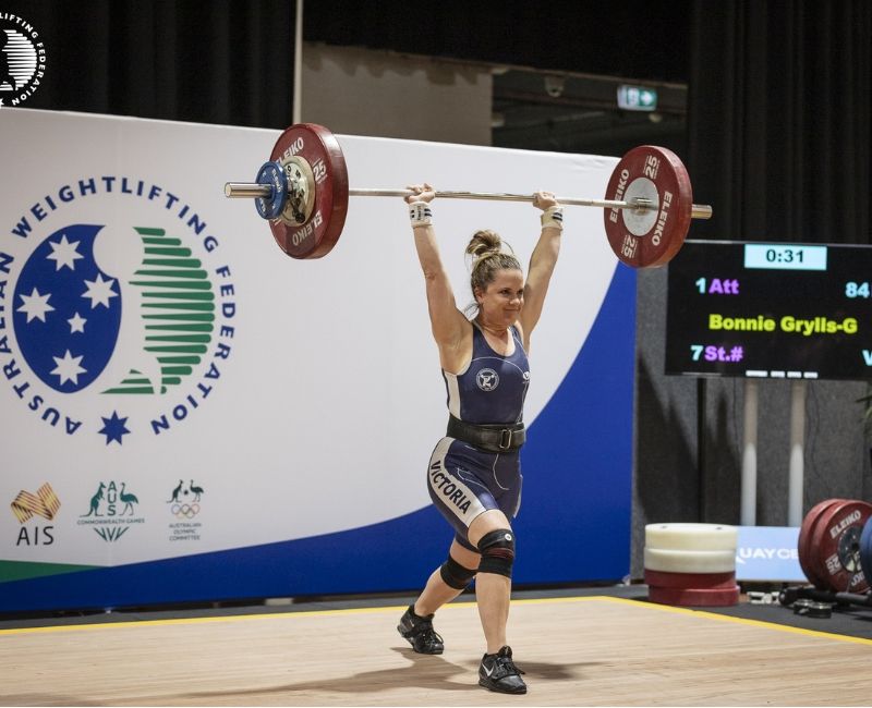 weightlifting at the ausfitness expo