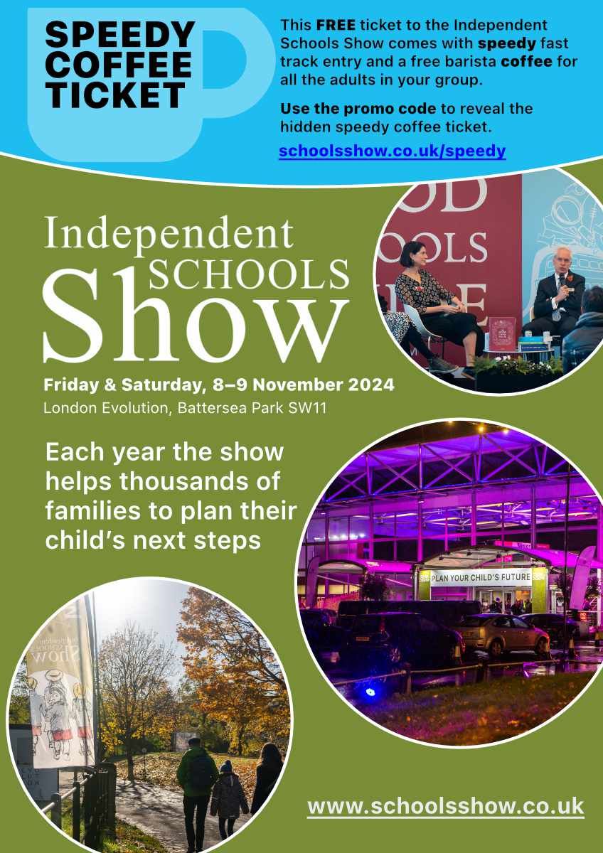 Speedy Coffee Tickets Independent Schools Shows 2024