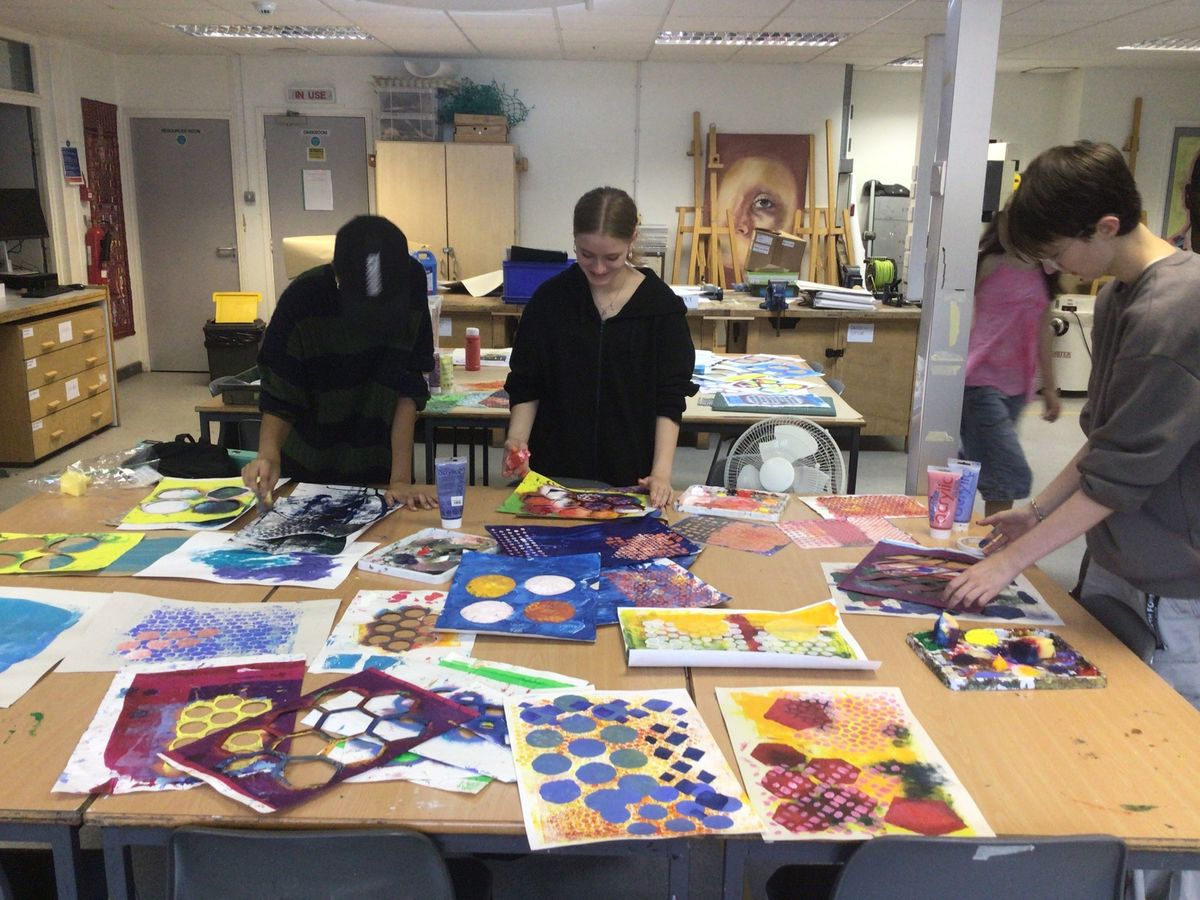 Y12 Students Exploring Colour