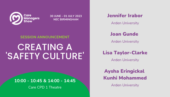 Session announcement: Creating a 'safety culture'