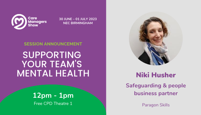 Session announcement: Supporting your team’s mental health