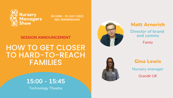 Session announcement: How to get closer to hard-to-reach families