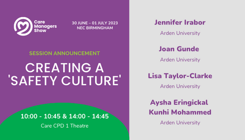 Session announcement: Creating a 'safety culture'