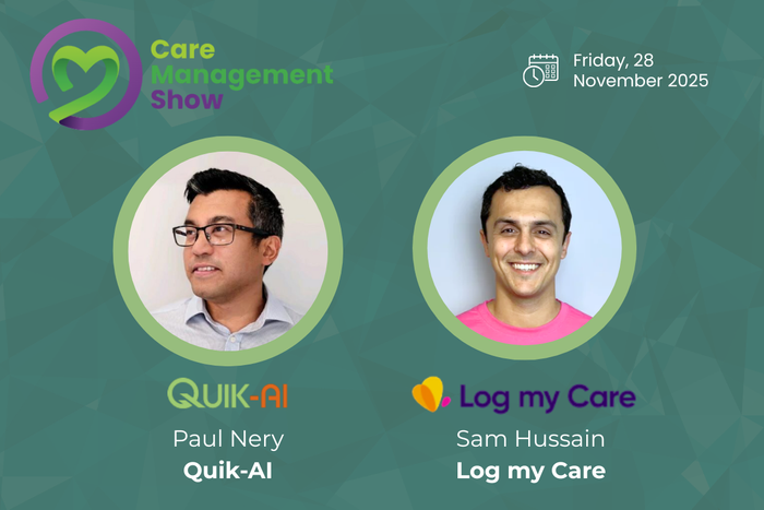 Quik-AI and Log my Care join forces at the Care Management Show to explore practical AI opportunities for the care sector