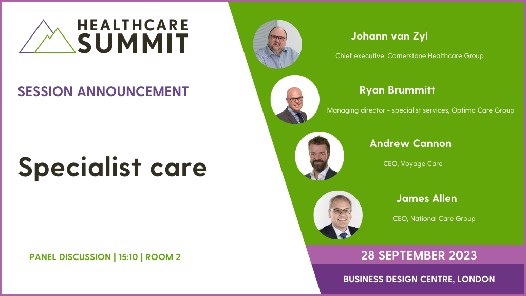 Session announcement: Specialist care