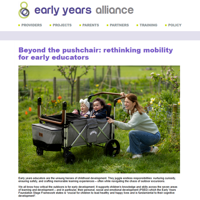 Beyond the pushchair: rethinking mobility for early educators