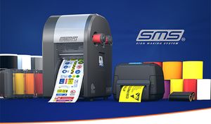 The new SMS R1 colour and cut label system