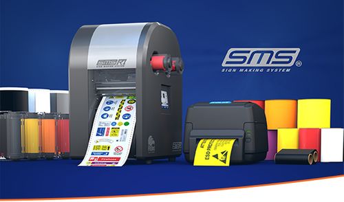 The new SMS R1 colour and cut label system