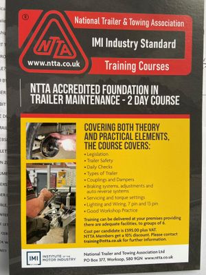 NTTA Trailer Training - Foundation 2 day course