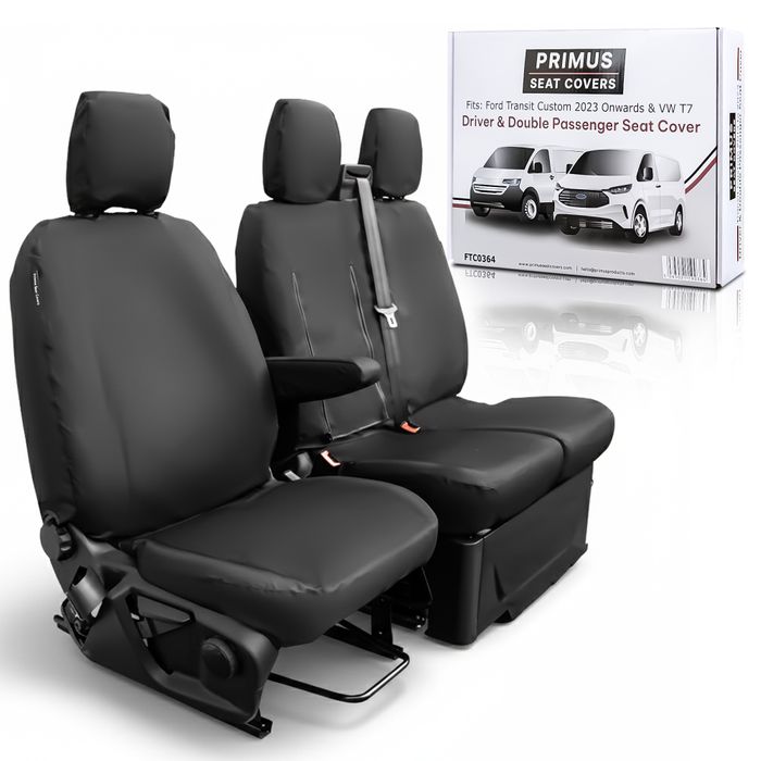 Ford Transit Custom 2024+ Waterproof Seat Covers – Tailored Fit for Vans & Fleet Use