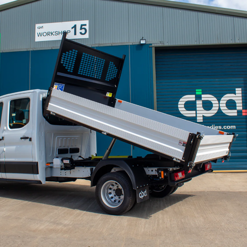 Ford Transit Tipper Diesel L3 Manual Double Cab 165ps frozen white