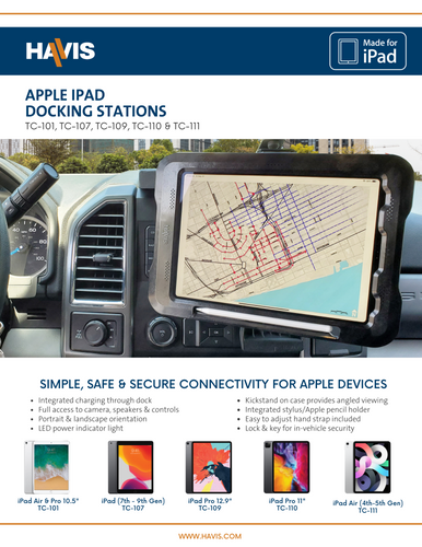 Apple iPad Docking Stations Sales Sheet