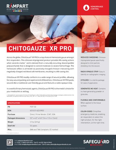ChitoGauze® XR Pro