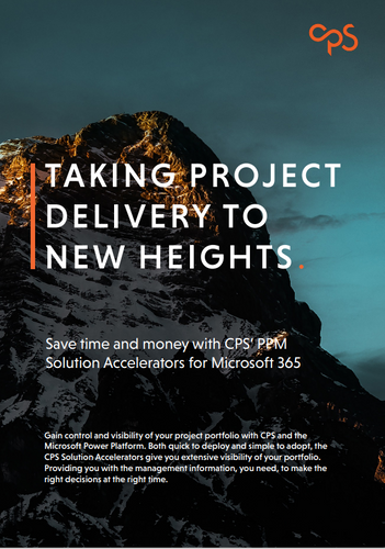 CPS, Power Platfrom and Project for the web Solution Accelerators