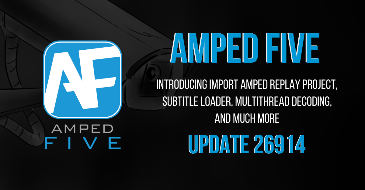 Integration of Amped Replay Projects into Amped FIVE