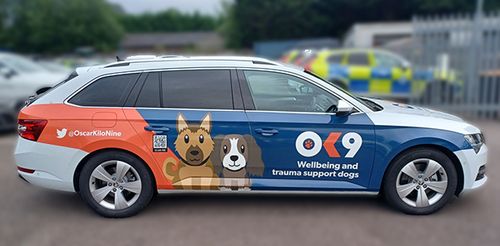 OK9 Wellbeing and Trauma support dogs van launch