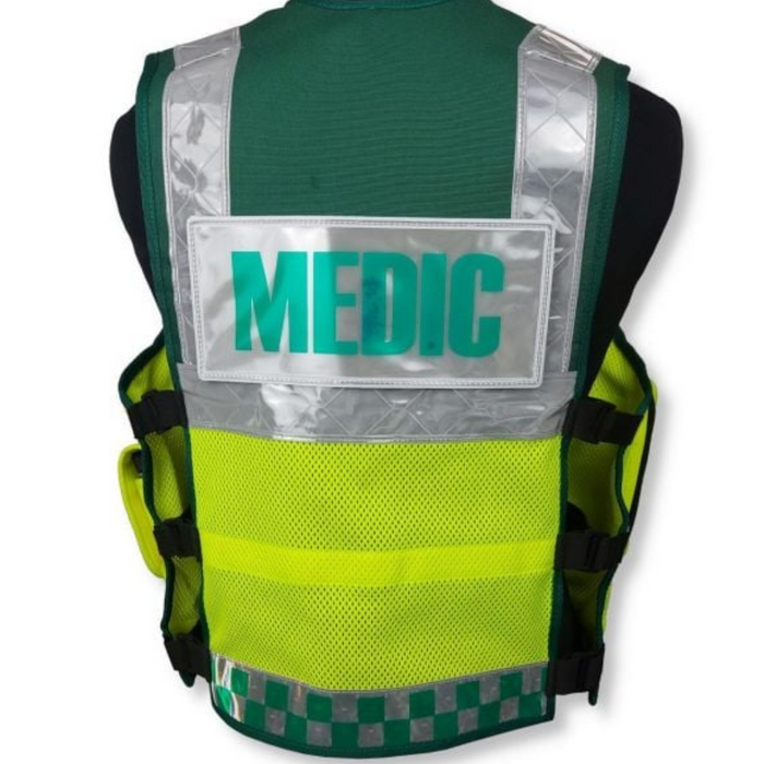 PROTEC High Vis & Green One Size Medic Vest
