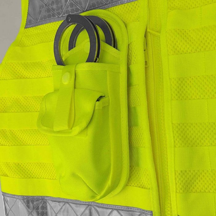 PROTEC High-Vis Molle Double Rigid Handcuff Utility Pouch