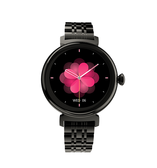 HiFuture - Future Aura - Ladies AMOLED Wireless Calling Bluetooth SmartWatch - Black
