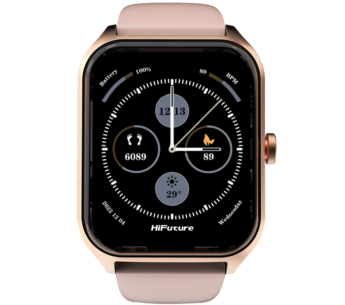HiFuture - FutureFit Ultra 2 Pro - AMOLED Wireless Calling Bluetooth SmartWatch - Pink