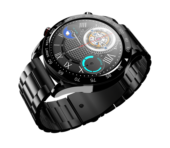 HiFuture - FutureGo Pro - Stainless Steel Bluetooth SmartWatch - Black