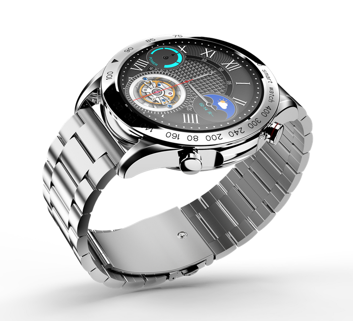 HiFuture - FutureGo Pro - Stainless Steel Bluetooth SmartWatch - Silver