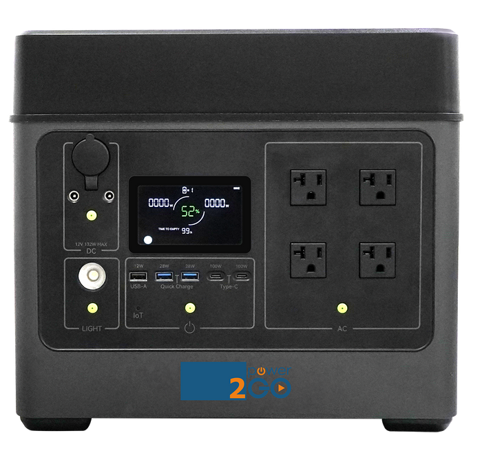Power-2Go 3000 Portable Power Station / Solar Generator
