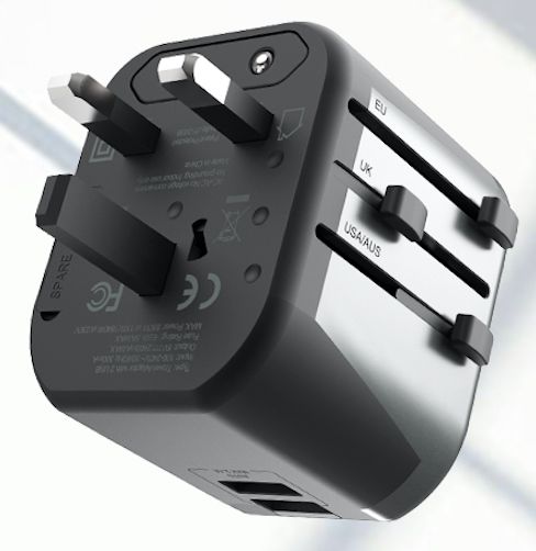 Devia - Global Multiple Function Travel Adapter - Black