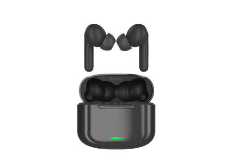 Devia - ANC-E1 - True Wireless Earbuds & Charging Case - Black