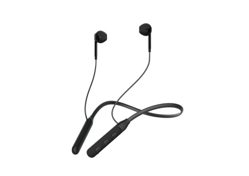 Devia - Bluetooth Magnetic HD Earphones Silicone Neckband - Black