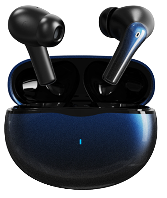 Devia - TWS-M4 - True Wireless Earbuds & Charging Case - Gradient Navy