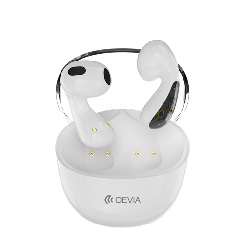 Devia - TWS-M8 - True Wireless Earbuds & Charging Case - White