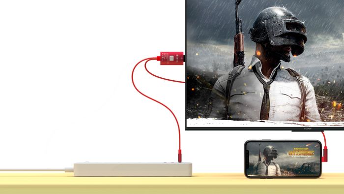 Devia - 2m 1080p HDMI to USB & Lightning Cable - Black