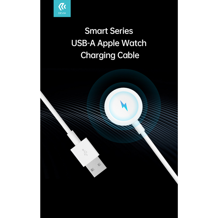 Devia - 1m (1A) USB to Magnetic Cable for Apple Watch - White