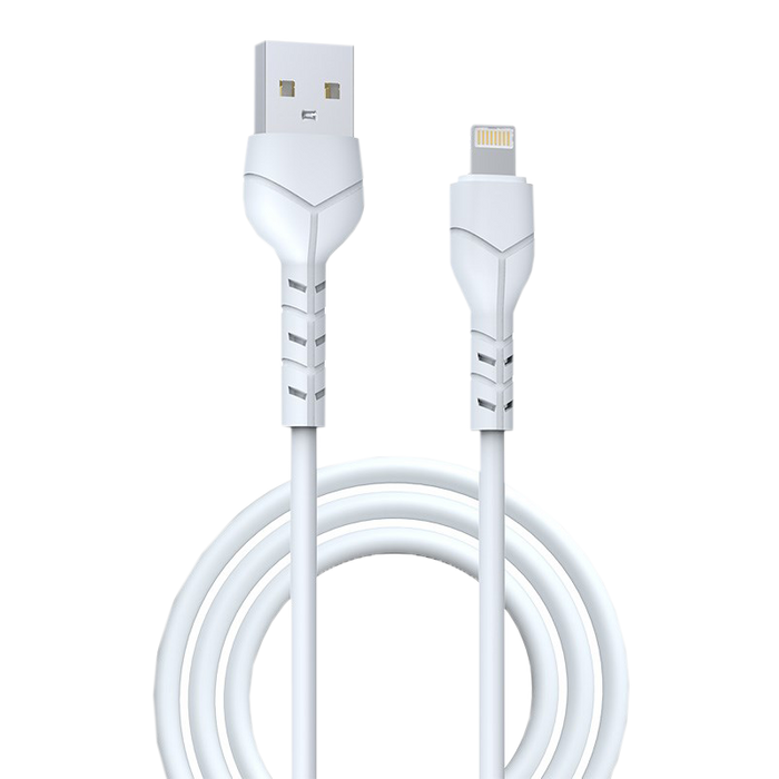 Devia - 1m Basic (2.1A) USB to Non-MFi Lightning Cable - White
