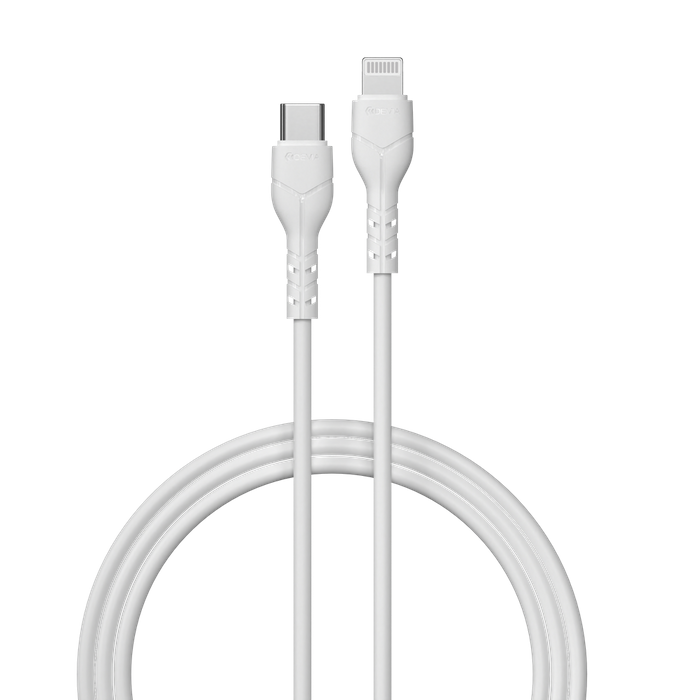 Devia - Bulk Loose - Pack of 30 Kintone - 1m (27W) Power Delivery - USB-C to Non-MFI Lightning Cable - White