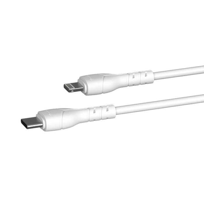 Devia - Bulk Loose - Pack of 30 Kintone - 1m (27W) Power Delivery - USB-C to Non-MFI Lightning Cable - White
