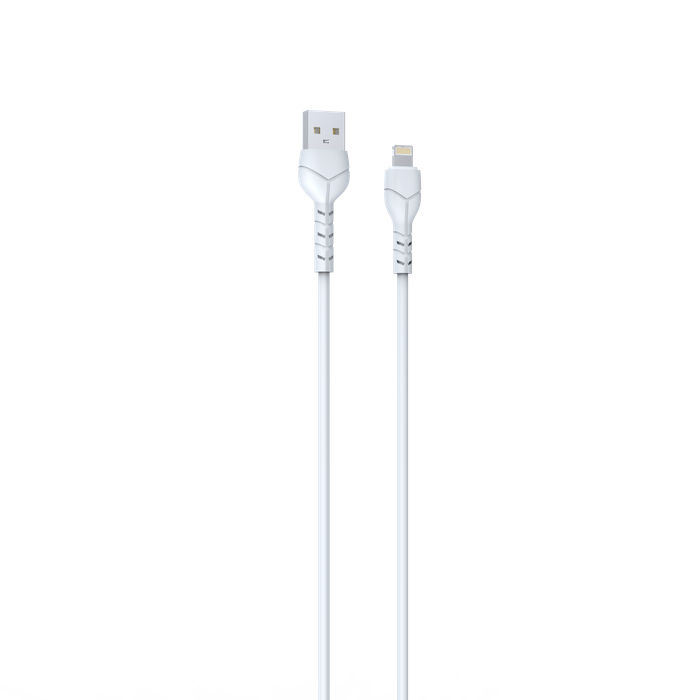 Devia - Bulk Loose - Pack of 30 - 1m (2.1A) USB to Lightning Cable - White