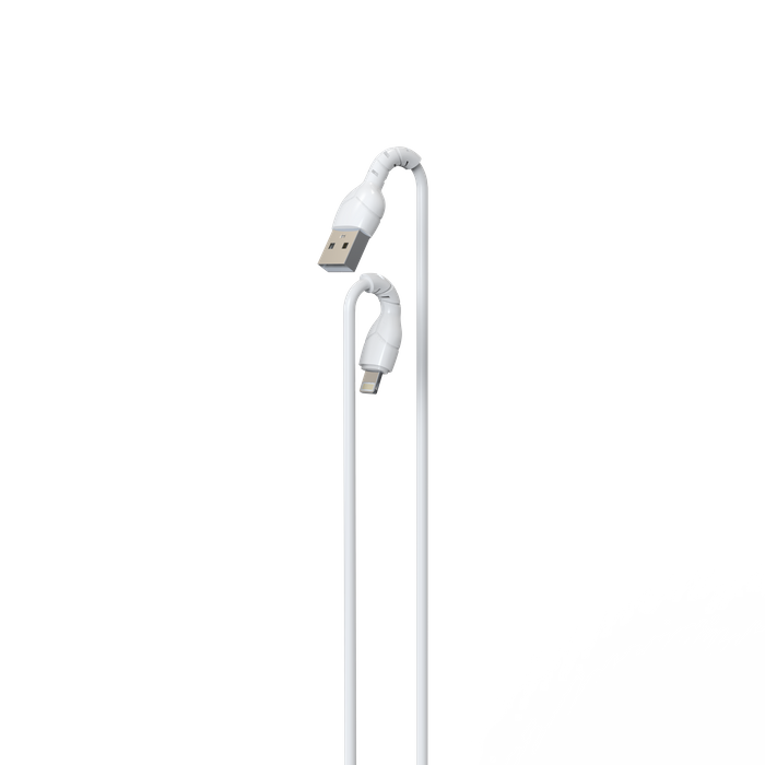 Devia - Bulk Loose - Pack of 30 - 1m (2.1A) USB to Lightning Cable - White