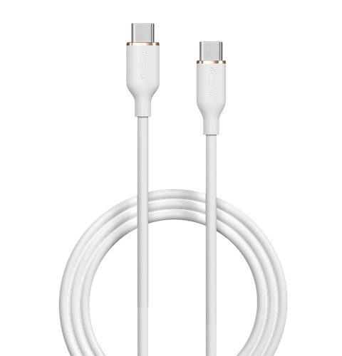 Devia - 1.2m (3A) USB-C to USB-C Silicone Cable - White