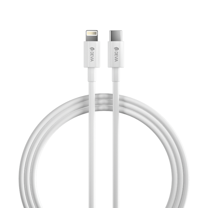 Devia - 2m (27W) Power Delivery - USB-C to Non-MFI Lightning Cable - White