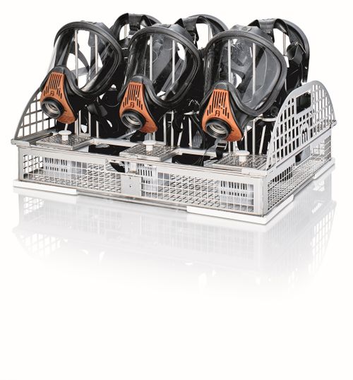 Ensure maximum hygiene and save labour by washing breathing apparatus by machine