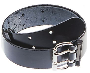 50mm Wide Leather Belt with Two-Pronged Nickel-Plated Buckle- LTBLT8