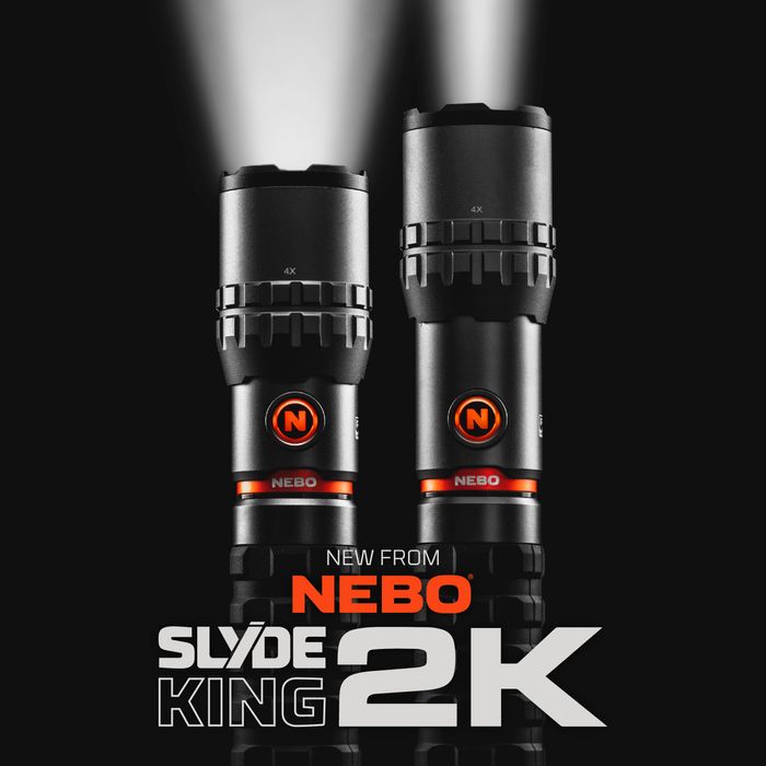 SLYDE KING 2K - Rechargeable 2,000 Lumen Flashlight & 500 Lumen Work Light