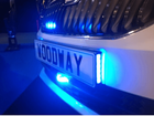 Side-emitting number plate lighting